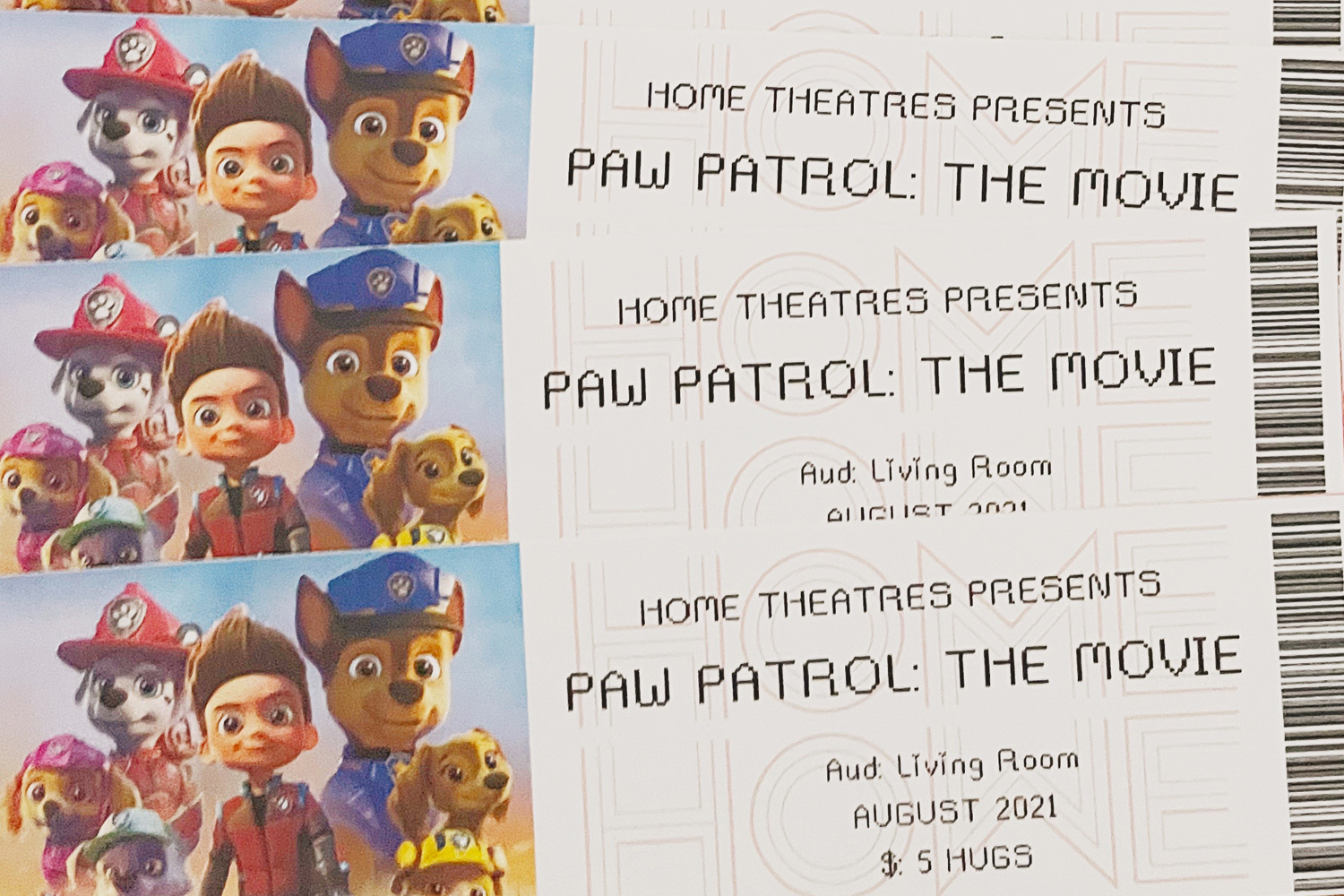 PAW PATROL THE MOVIE TICKETS keep On Makin On